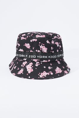 Zoo York Unisex Cherry Blossoms Bucket Hat - Black / O/S