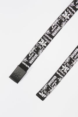 Zoo York Mens Graffiti Print Belt - Black /