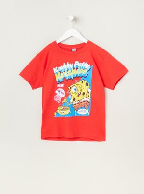 Youth SpongeBob Krispies T-Shirt - Red /