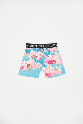Zoo York Youth Flying Pigs Boxer Brief - Rose /