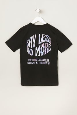 Young & Reckless Youth Say Less Do More T-Shirt - Black /