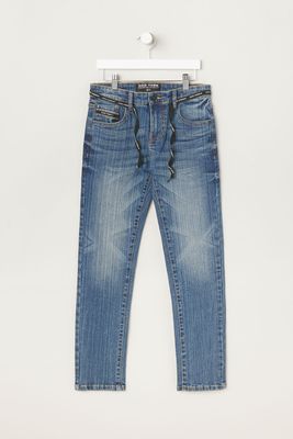 Zoo York Youth Medium Blue Skinny Jean - Dark /