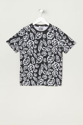 Zoo York Youth Allover Circle Logo Print T-Shirt - /