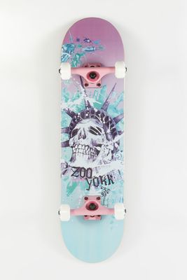 Zoo York Liberty Skull Skateboard 8.2" - Pink / 8.25