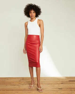 Kaliyah Leather Skirt