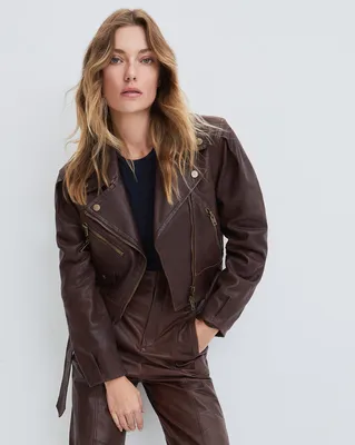 Marea Leather Moto Jacket
