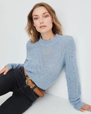 Makani Pointelle-Knit Sweater