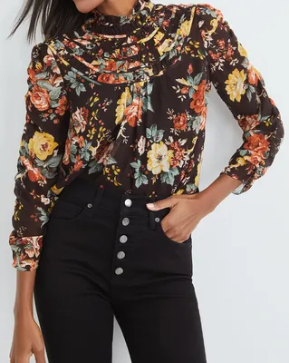 Ares Floral-Print Top