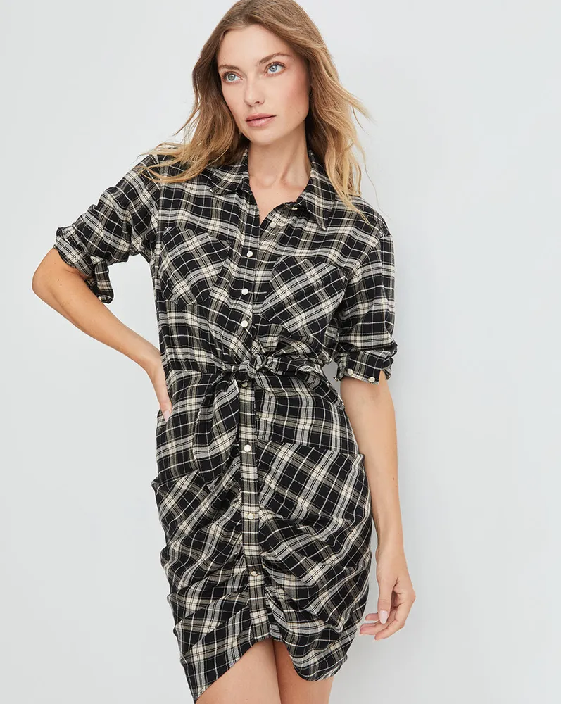 Sierra Plaid Shirtdress