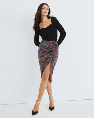 Ari Floral-Paisley Skirt
