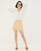 Faedra Leather Skirt