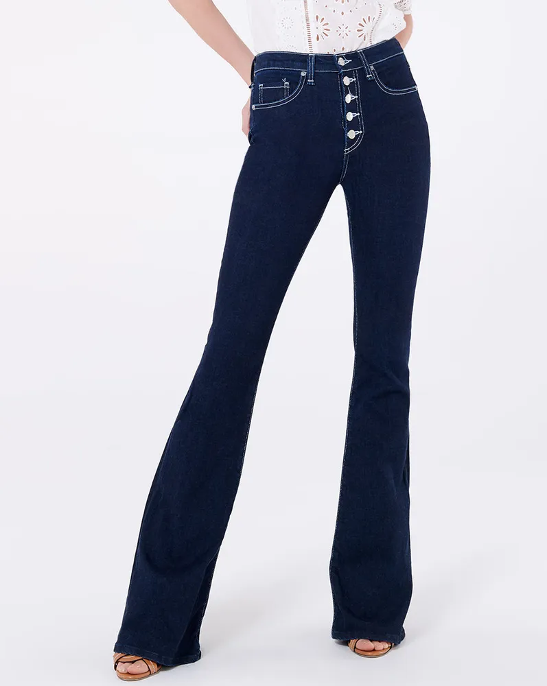 Beverly High-Rise Skinny-Flare Jean