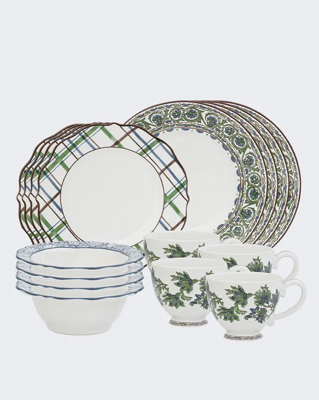 Brasserie Porcelain 16-Piece Dinnerware Sets