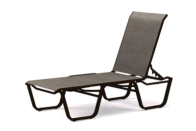 Aruba Armless Lay Flat Stacking Chaise