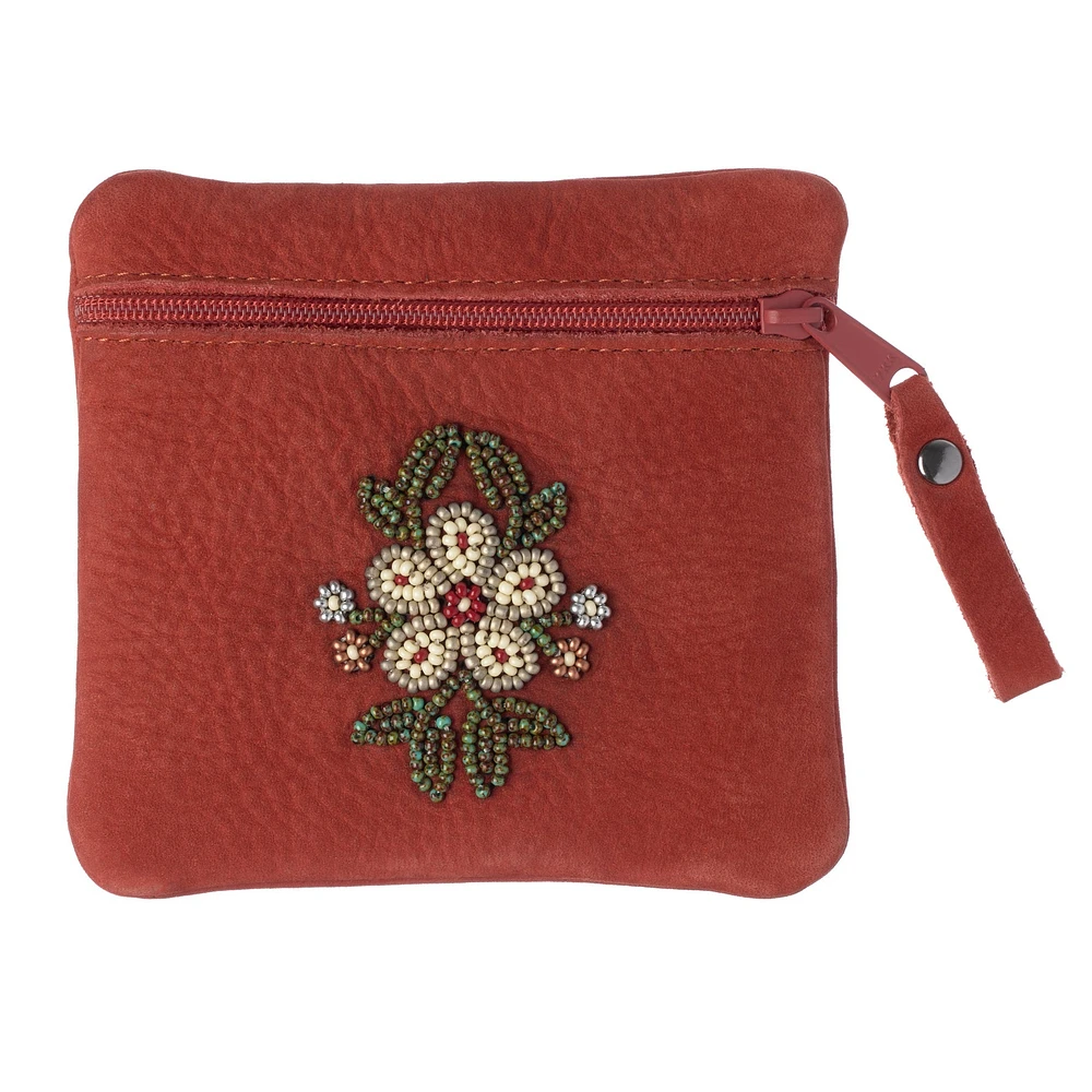 Floret Beaded Coin Purse