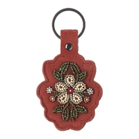 Floret Beaded Keychain