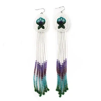 Edna Lafferty Tufted Beaded Earrings
