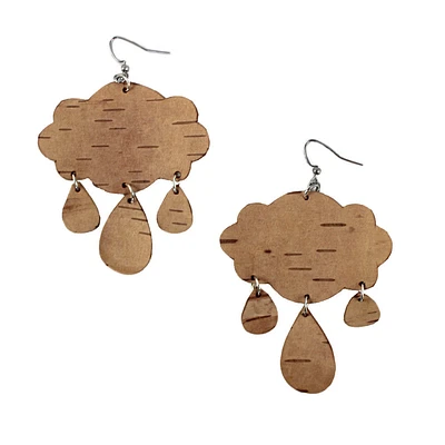 Crystal Behn Birch Bark Clouds Earrings