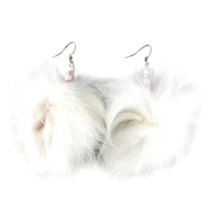 Crystal Behn Fox Fur Earrings