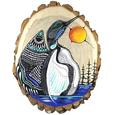 Jessica Somers 'Last Loon Call' Wood Artwork