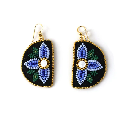 Megan Guimond Half Floral Earrings