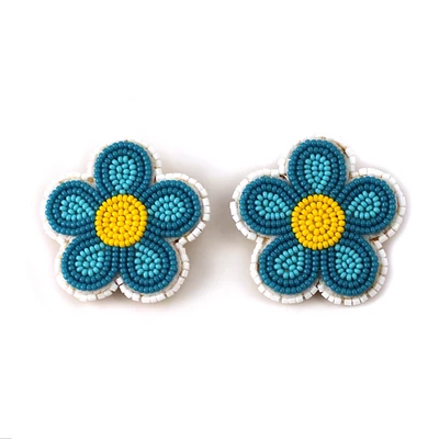 Rhonda Chartrand Floral Beaded Earrings