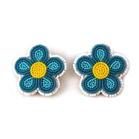 Rhonda Chartrand Floral Beaded Earrings