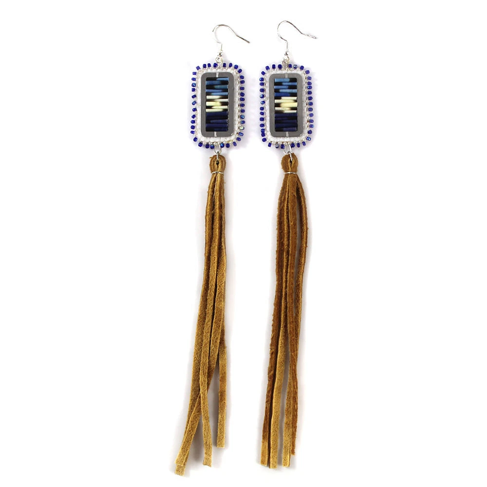 Olive+Denton Quill Fringe Earrings