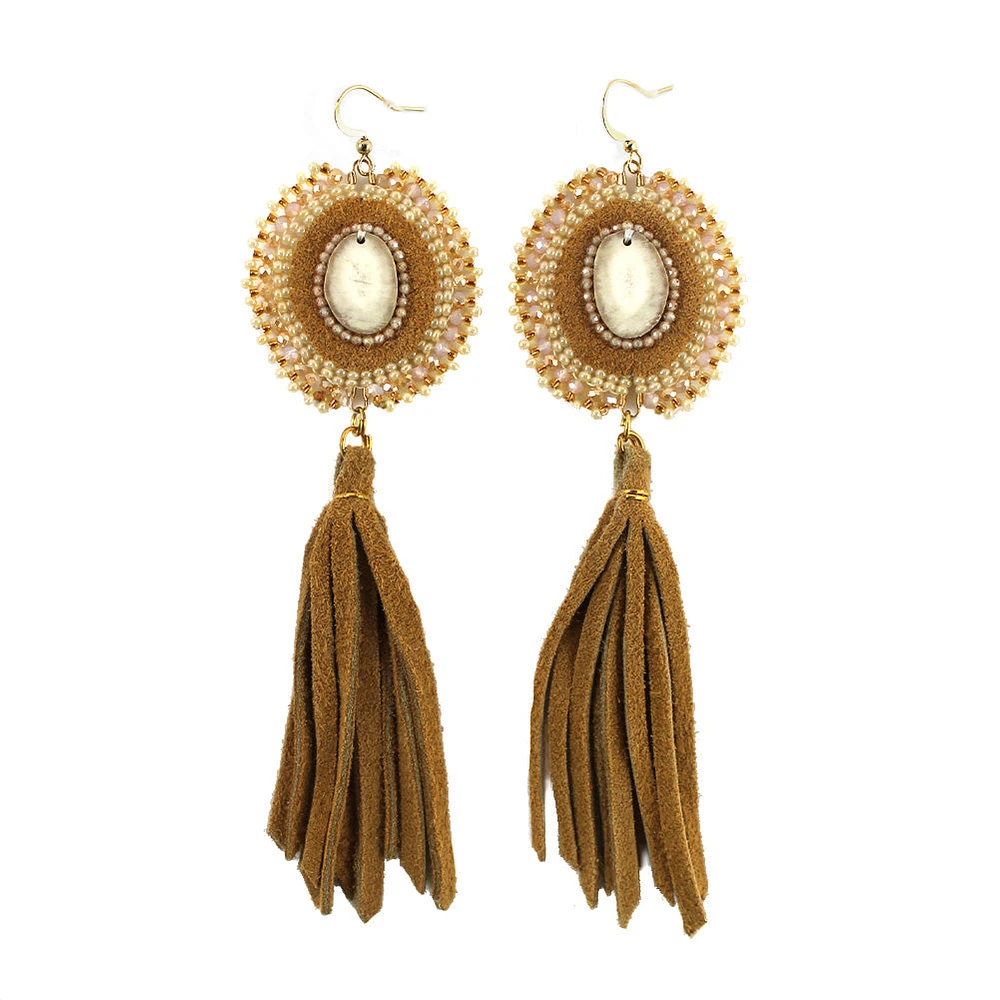 Shaina Wambululu Deer Antler Earrings