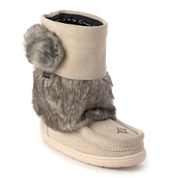 Waterproof Faux Fur Youth Snowy Owlet