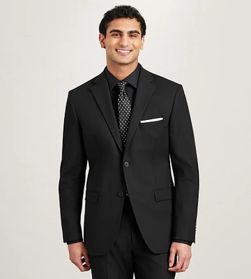 Modern Fit 360° Stretch Black Suit Separate Jacket