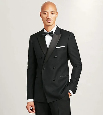 Slim Fit Solid Tuxedo Jacket