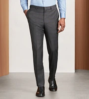 Modern Fit Brown Plaid Suit Pants
