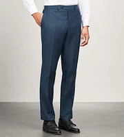 Modern Fit Navy Plaid Suit Pants