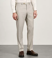 Modern Fit Tan Solid Suit Pants
