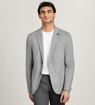 Modern Fit Knit Herringbone Sport Jacket
