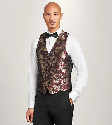 Jacquard Tuxedo Vest