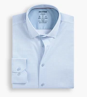 Slim Fit 360° Stretch Soft Touch Geo Print Jersey Dress Shirt