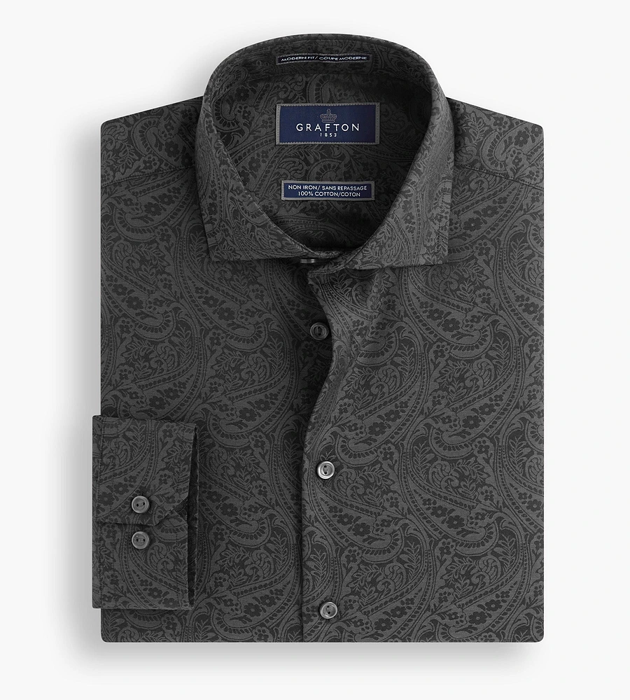 Modern Fit Ultra-Luxe Paisley Dress Shirt