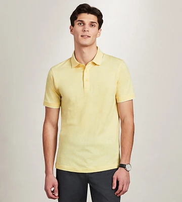 Modern Fit Short Sleeve Jacquard Polo