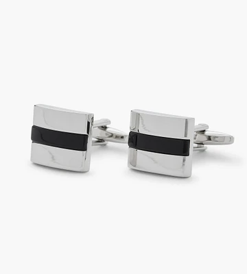 Black Stone Cuff Links