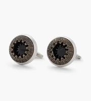 Glass Cufflinks  Round