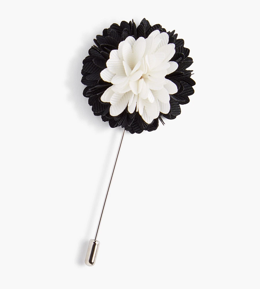 Bicolour Floral Lapel Pin