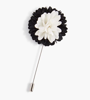 Bicolour Floral Lapel Pin