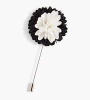 Bicolour Floral Lapel Pin
