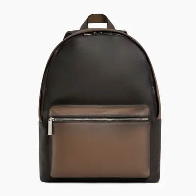 Sac à dos zippé Albert en cuir patiné