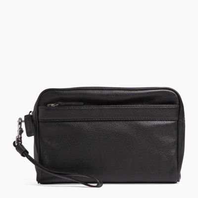 Pochette avec dragonne Charles en cuir grainé