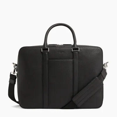 Porte documents 15" 3 soufflets Charles en cuir grainé