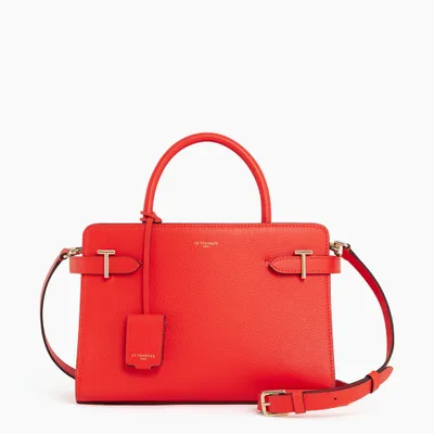Sac à main moyen modèle Emilie en cuir grain