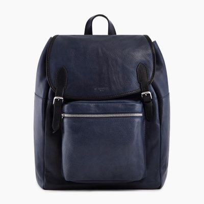 Sac à dos à rabat Gabriel en cuir huil